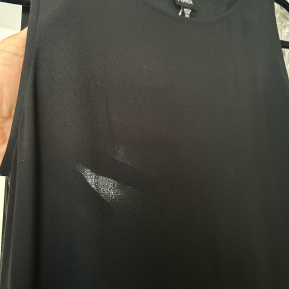 Eileen Fisher, 100% silk, black tank maxi dress - Picture 5 of 5
